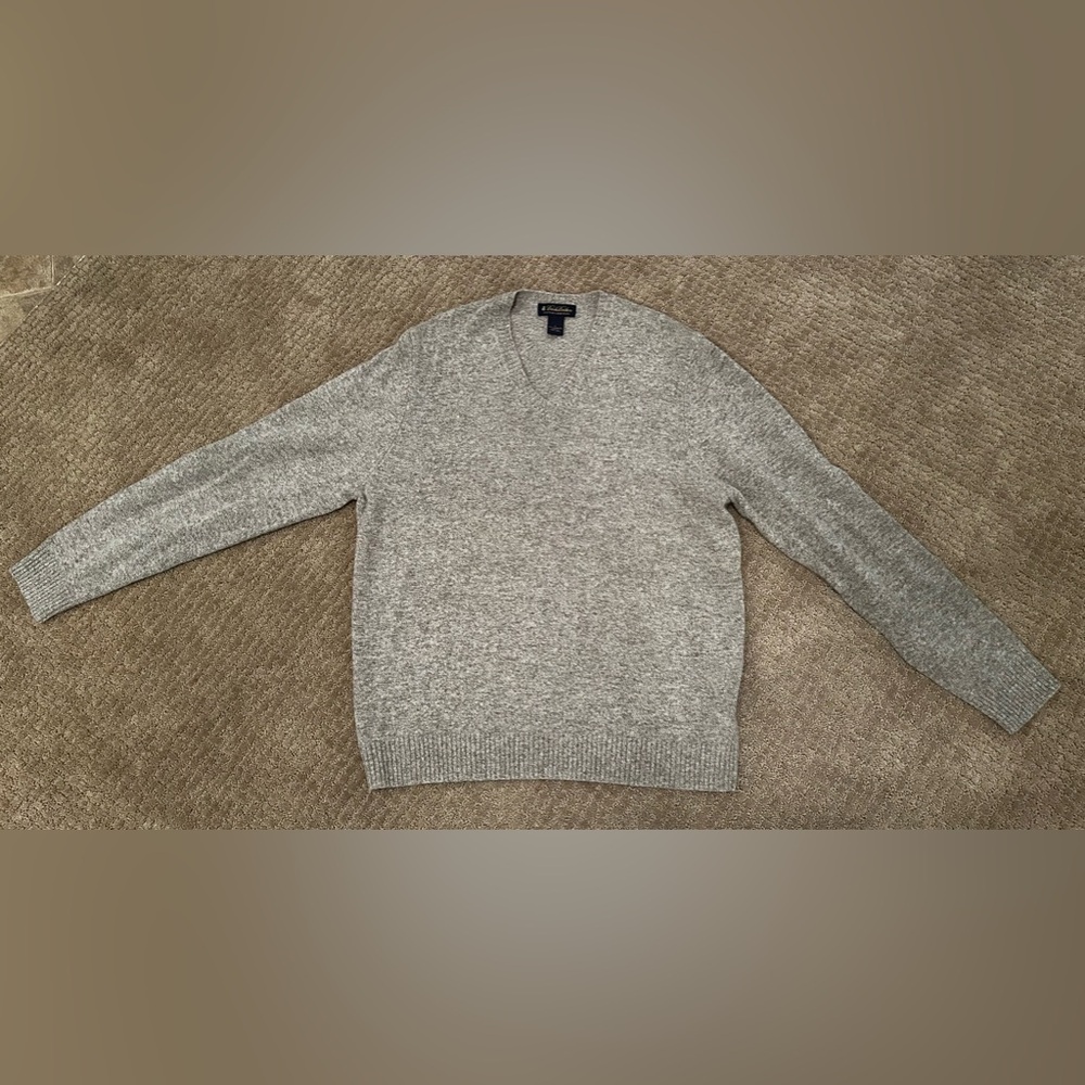 Brooks Brothers V-Neck men’s wool sweater.